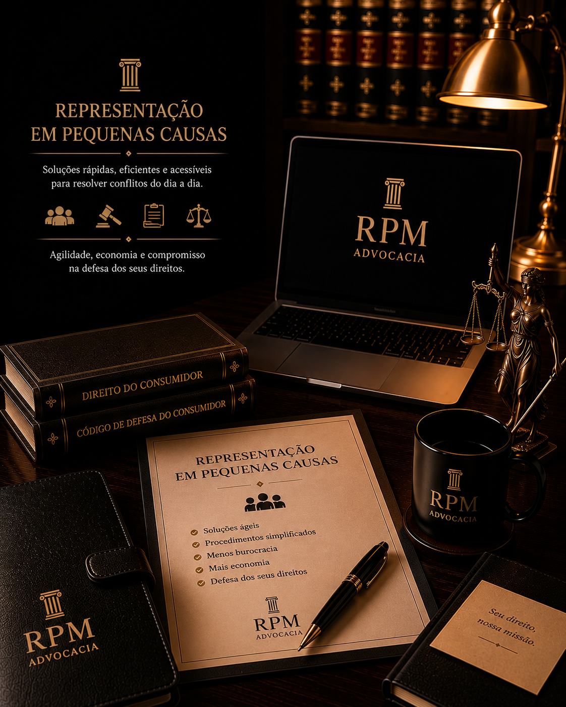 representação em peq causas